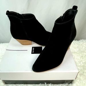 Dolce Vita Pearse Black Suede Booties Sz 9